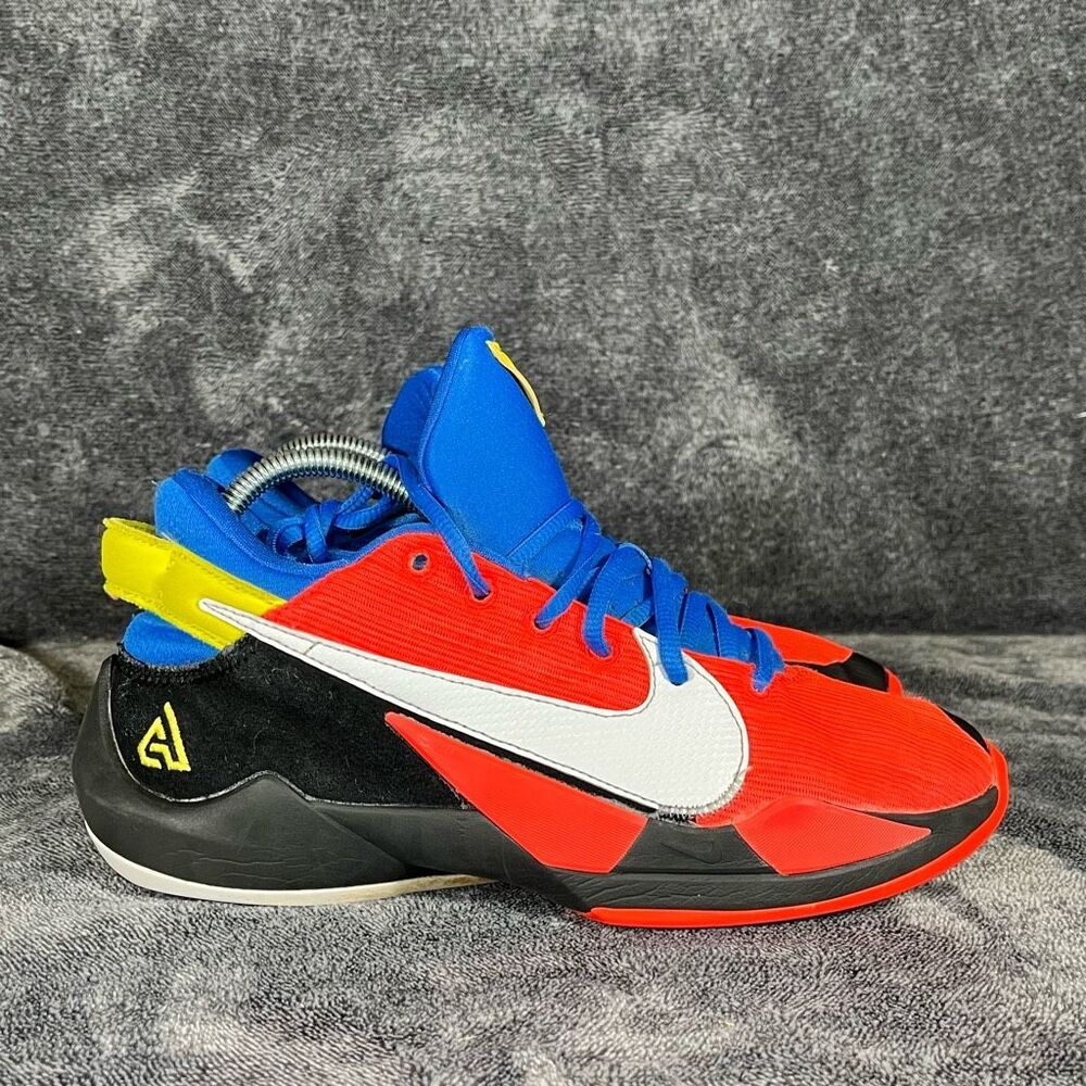 Nike Zoom Freak 2 BrIght Crimson Red White Size 6.5 Y Womens 8